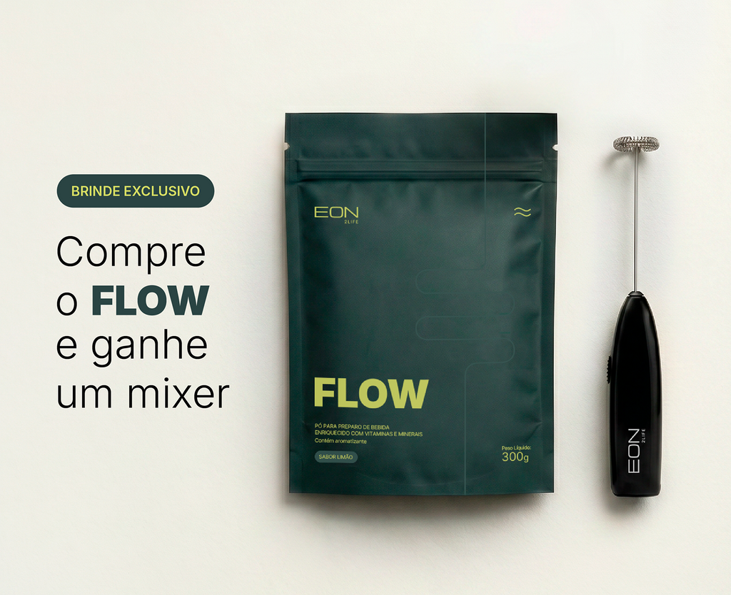 FLOW - Bebida funcional em pó com fibras e vitaminas - Sabor Limão (300g) - Homepage
